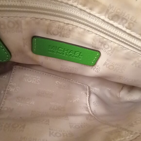 Michael Kors Lime Green Satchel  Crossbody - Picture 9 of 11